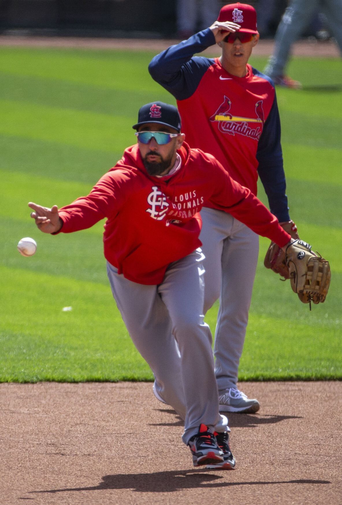 Cardinals hold a team workout ahead of opening day